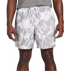 DSG Rec Training Shorts 6” Inseam Palm Life Pure White Men’s XL Gym Swim Trunks